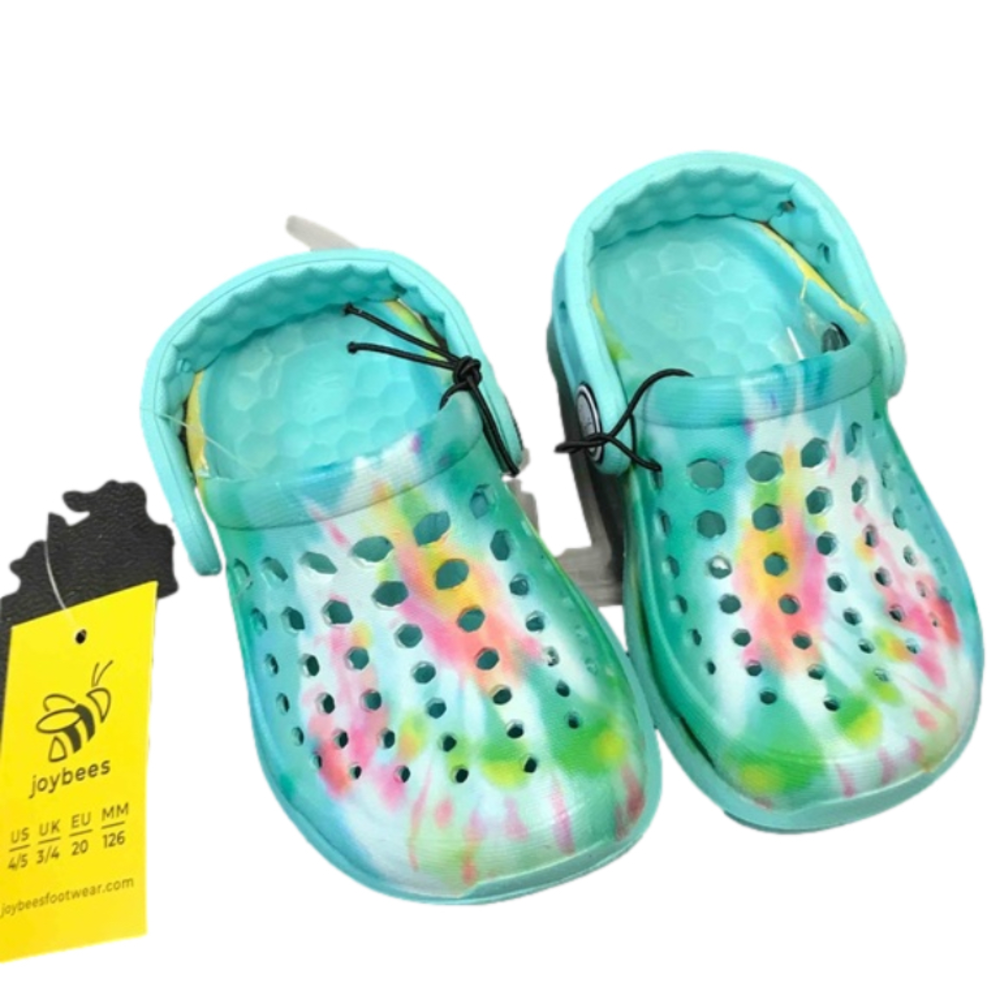 Joybees Toddler Harper Tie-Dye Slip-On Water Shoes - Blue 4-5 - Picture 3 of 5
